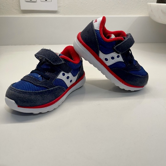 Toddler Saucony Jazz velcro shoe sz 5 - Picture 2 of 6